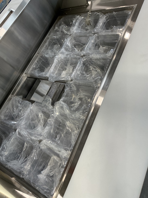 Photo 1 of Leacco Refrigerated Sandwich Prep Table, 48" Commercial Workstation Refrigerator