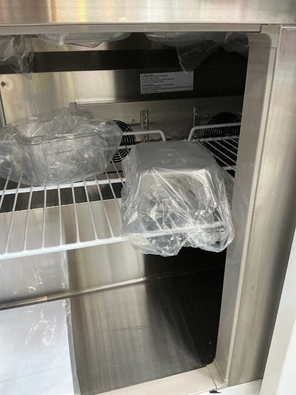 Photo 1 of Leacco Refrigerated Sandwich Prep Table, 48" Commercial Workstation Refrigerator