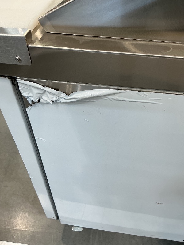 Photo 1 of Leacco Refrigerated Sandwich Prep Table, 48" Commercial Workstation Refrigerator