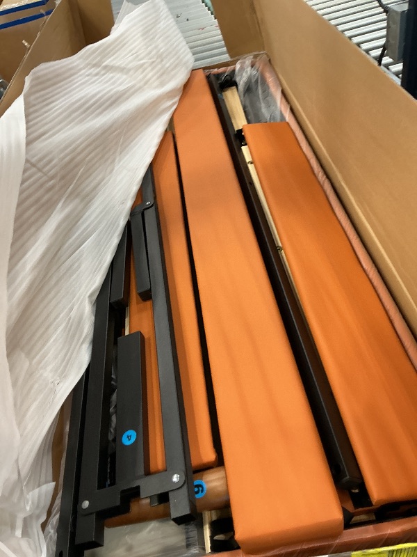 Photo 1 of Lcwtvgxr Full Size Leather Platform Bed Frame