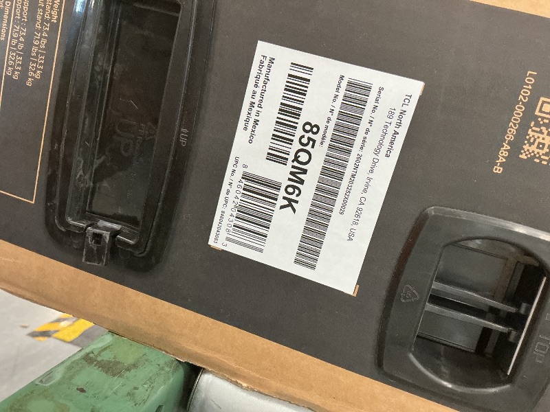 Photo 1 of TCL QM6K 85-Inch QLED 4K Smart Google TV