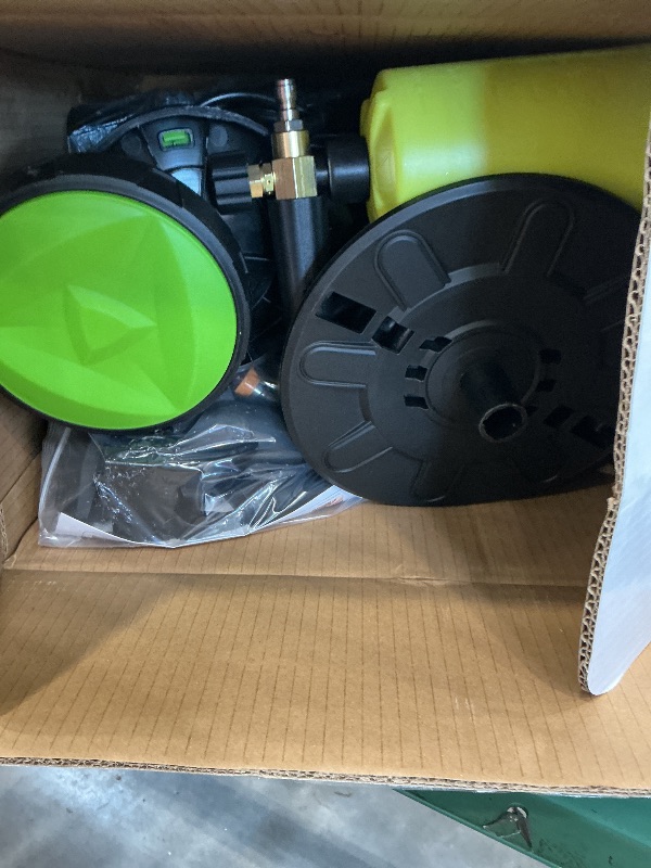 Photo 1 of Nozzlpeak 2600 PSI Max Electric Pressure Washer, Hose Reel, Green