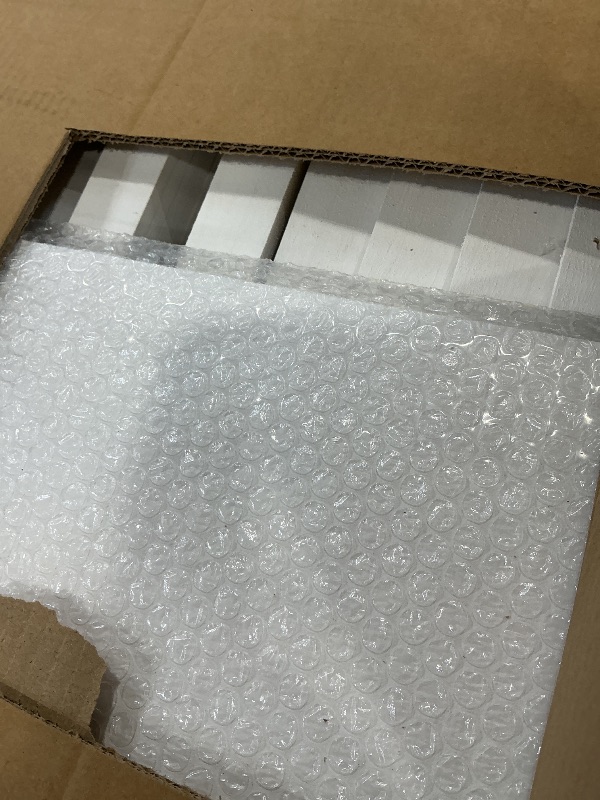 Photo 1 of FDW 4 Panel Room Divider with Shelves - White