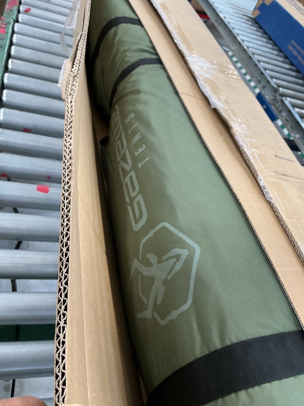 View 3 of Gazelle Tents™ T4 Hub Tent, Easy 90 Second Set-Up, Waterproof, UV Resistant, Removable Floor, Ample Storage Options, 4-Person, Alpine Green, 94" x 94" x 78", GT400GR