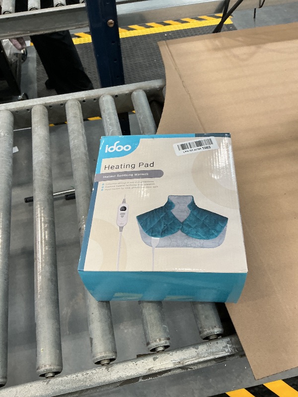 Photo 1 of iDOO Graphene Heating Pad for Neck, Shoulders & Back - Blue