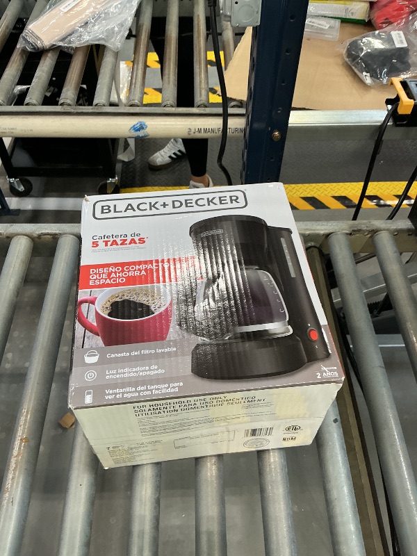 Photo 1 of BLACK+DECKER Single-Serve Coffee Maker, 5-Cup, Black