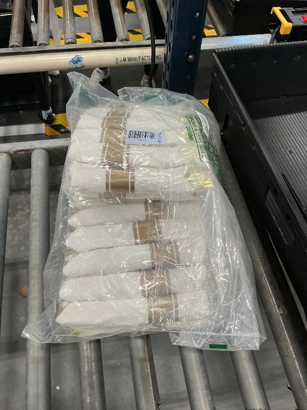 Photo 1 of Goodluck 200 Pack Pre Rolled Gold Plastic Silverware with Napkins