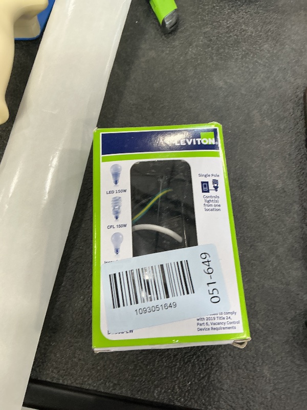 Photo 1 of Leviton Motion-Activated Light Switch, Single Pole, White