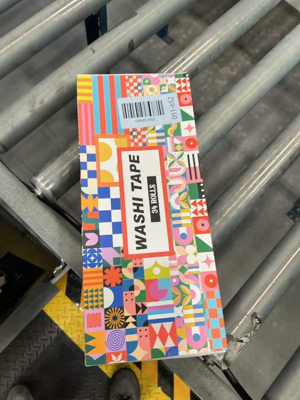 Photo 1 of Bomichi Washi Tape Set - 34 Rolls Geometric Pattern