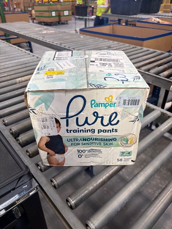 Photo 1 of Pampers Pure Training Underwear, Size 3T4T, 58 Count