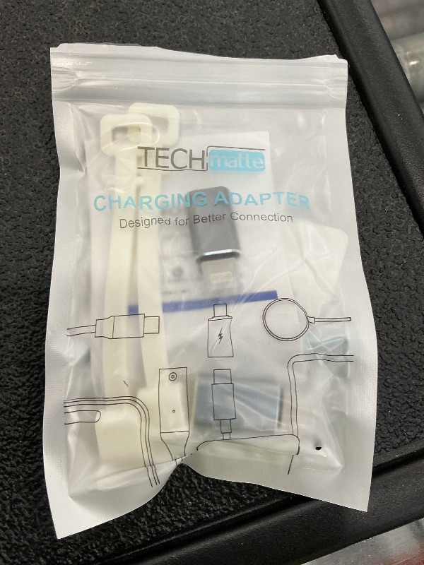 Photo 1 of TechMatte USB C to Lightning Adapter - 2 Pack