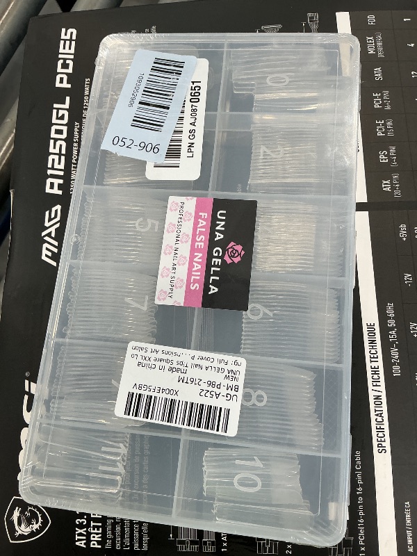 Photo 1 of UNA GELLA XXL Long Square Nail Tips