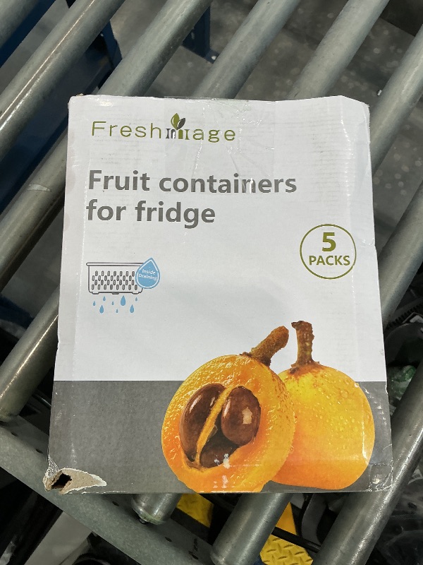 Photo 1 of 5 PCS Large Fruit storage Containers for Fridge ,Food Storage Containers