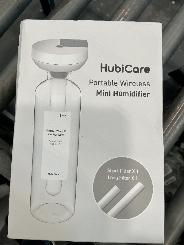 Photo 1 of HubiCare Mini Humidifier, Portable Wireless Table Humidifier, USB-C Rechargeable Personal Mist Maker with Adjustable Length, Quiet 28dB, Leak-Resistant Design for Car, Bedroom, Office
