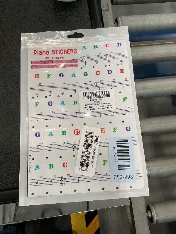Photo 1 of COYAHO Piano Keyboard Stickers for 37-88 Key