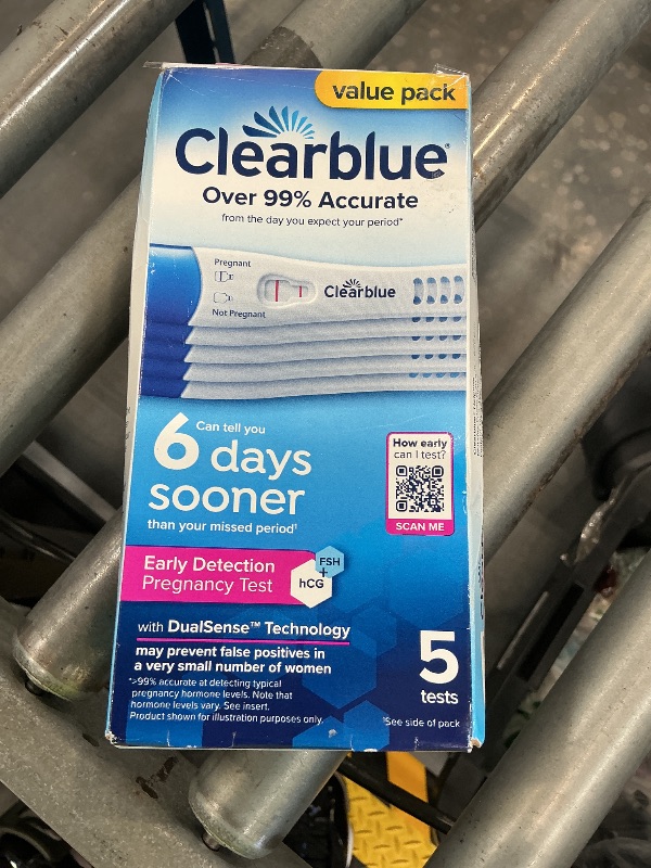 Photo 1 of Clearblue Early Detection Pregnancy Test, 5 Ct