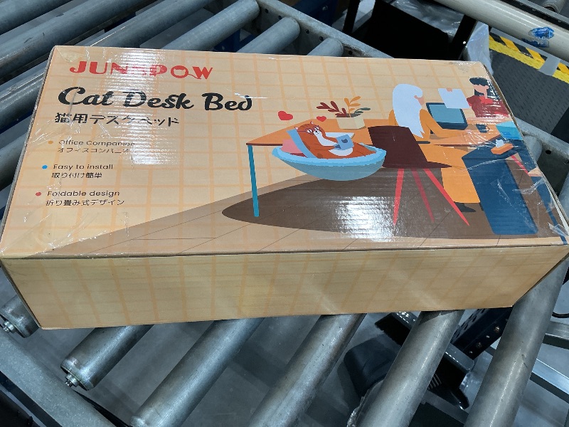 Photo 1 of JUNSPOW Cat Desk Bed - Grey Mesh, Max 40lb