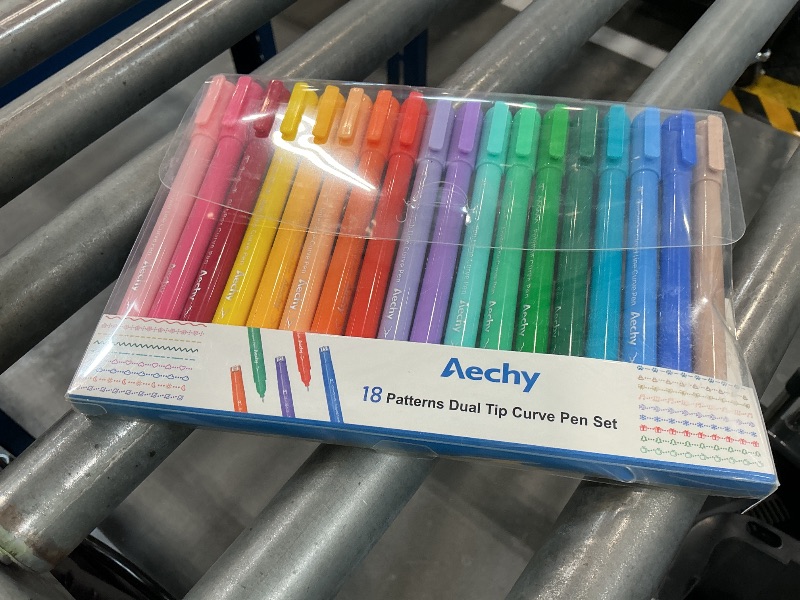 Photo 1 of AECHY Dual Tip Curve Highlighter Pens - 18 Colors