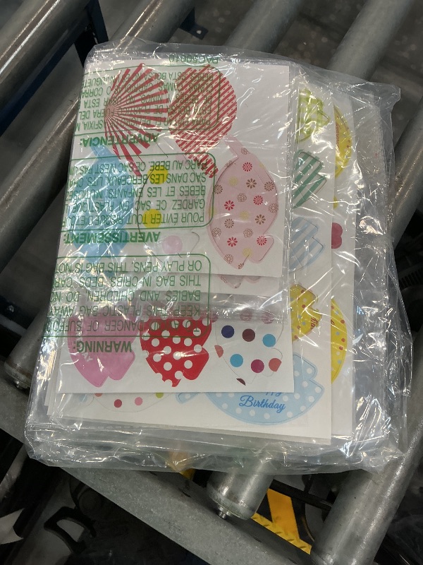 Photo 1 of Simple polymer 116 Pcs Mini Birthday Hat Cupcake Toppers