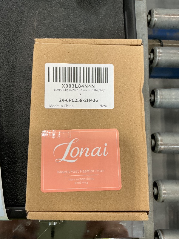 Photo 1 of LONAI Clip In Hair Extensions 6PCS Straight 24" Synthetic