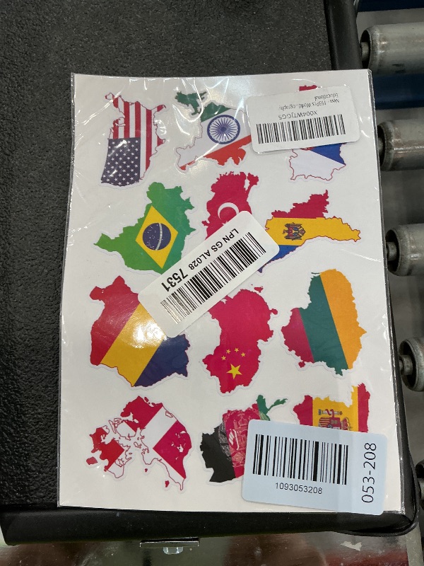 Photo 1 of 193PCS World Flags Stickers - Country National Flag Vinyl Stickers, Waterproof Decals for Kids, Students, Laptop, Water Bottle, Geography Learning