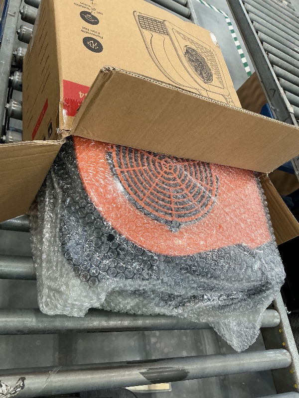 Photo 1 of Blower Fan Removable Filter, 185° Rotation, 3?Speed, 2 AC Outlets, Orange