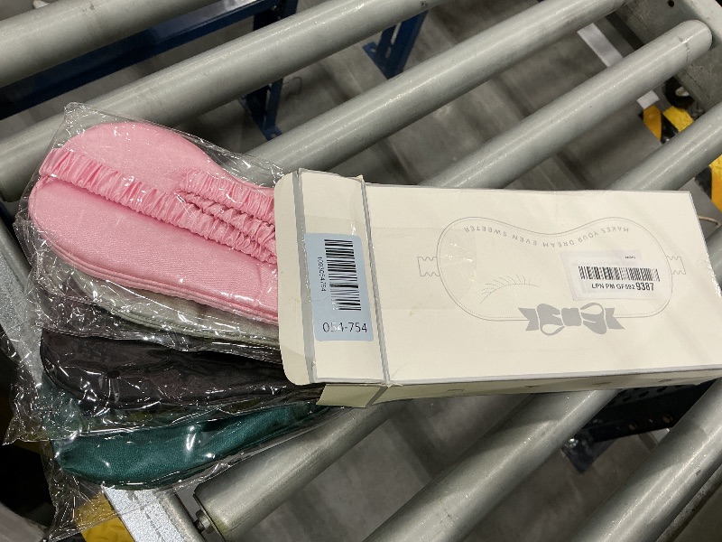 Photo 1 of LERSVICVIL Sleep Mask 4 Pack Silk Eye Cover