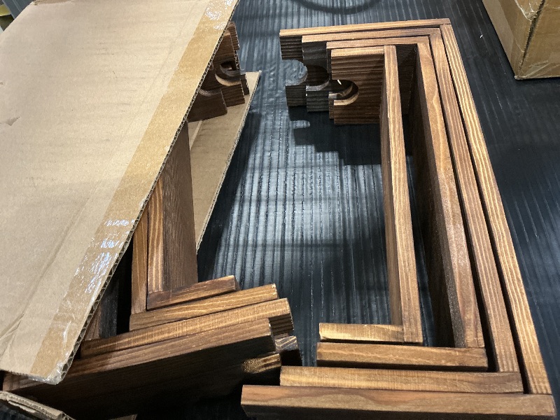Photo 1 of Vecxoty 2 Set Wooden Tiered Risers Display Stands