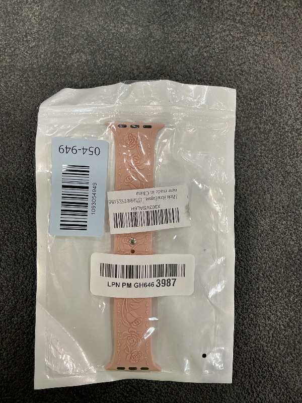 Photo 1 of GrTrees Floral Engraved Silicone Bands for Apple Watch