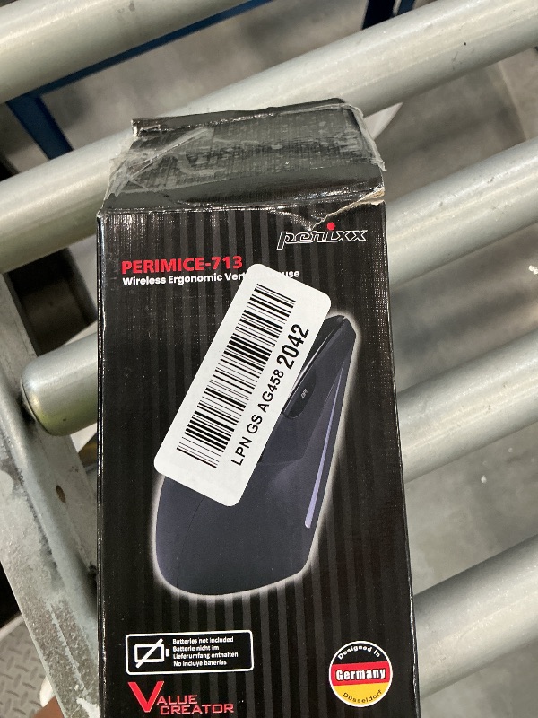 Photo 1 of Perixx PERIMICE-713L Wireless Ergonomic Left-Handed Vertical Mouse