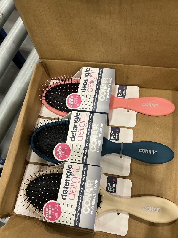 Photo 1 of Conair Detangling Hair Brush Set - 3-Pack
