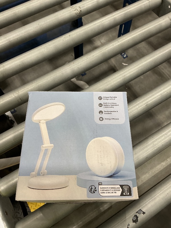 Photo 1 of One Fire Rechargeable Desk Lamp, White