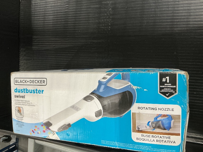 Photo 1 of Black+Decker, Dustbuster AdvancedClean Handheld Vacuum Cordless, Compact Home and Car Vacuum with Crevice Tool, Rotating Nozzle and Charging Station