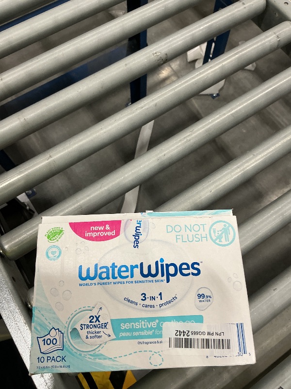 Photo 1 of WaterWipes Sensitive+ On-The-Go Wipes, 100 Count