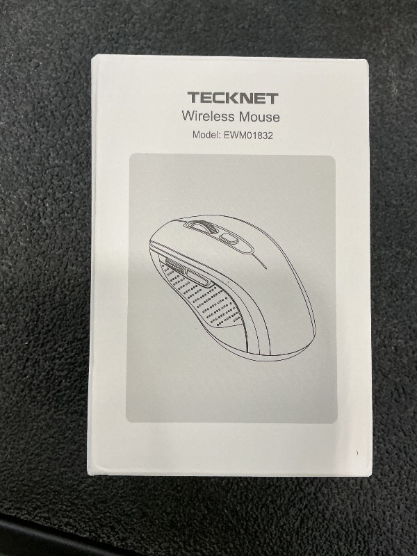Photo 1 of TECKNET Bluetooth Mouse - Black, 4000DPI, 2-in-1 Connectivity