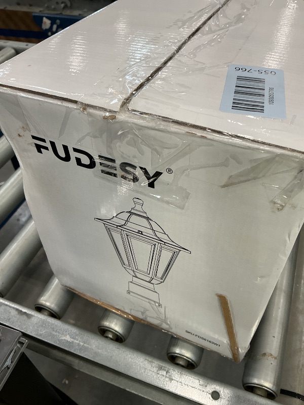Photo 1 of FUDESY Outdoor Post Light - White Lamp Post Fixture