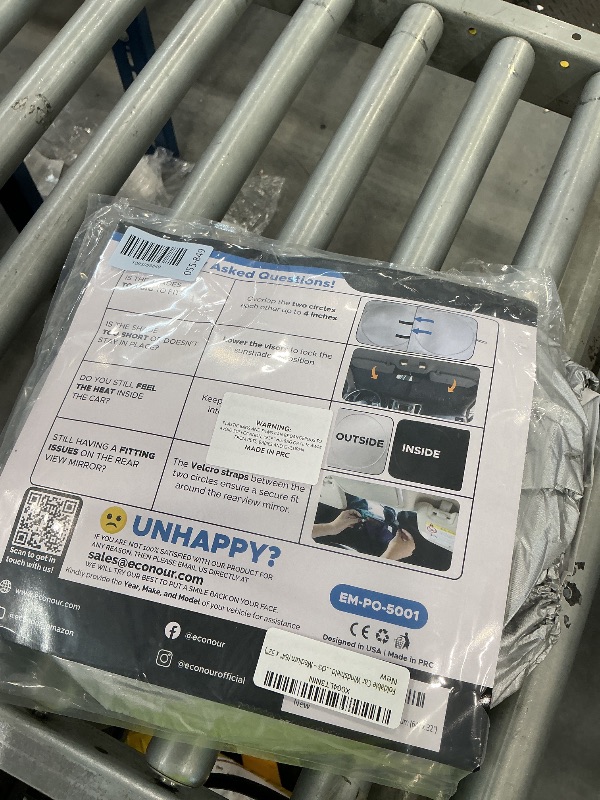 Photo 1 of Autovir Windshield Sun Shade - Blue, Foldable