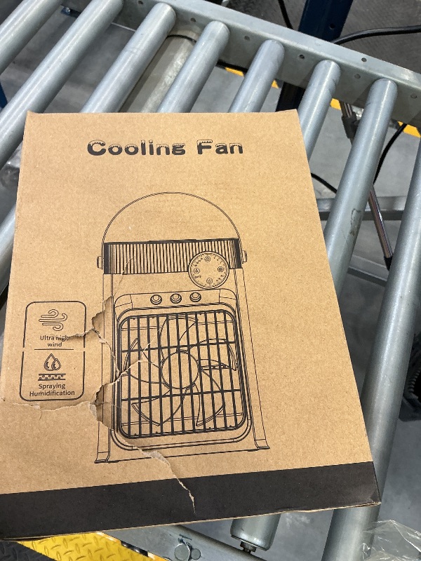 Photo 1 of Portable Air Conditioners, Mini Portable AC Unit for Bedroom, 1200ML Small Cooling Fan with Remote, 3 Mist, 3 Speed, 8 Light, 2-8H Timer Personal Cooler Fans for Office Camping Car Desk(White)