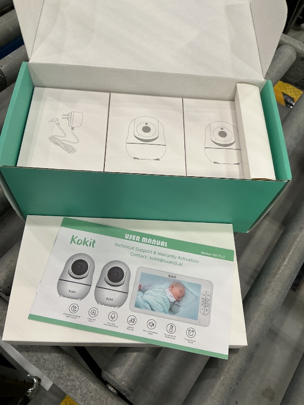 Photo 1 of Kokit Baby Monitor with Camera and Audio - 7" Split Screen, 1080P HD