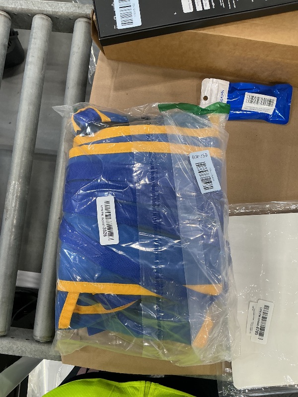 Photo 1 of ToHiYWZ Padded Lift U Sling, Polyester Divided Leg Slings, Blue, 450 lb Capacity