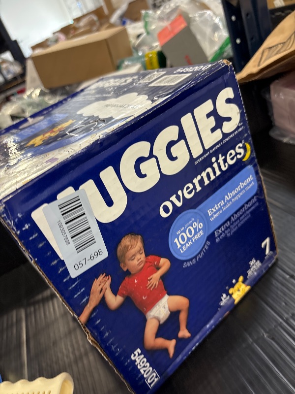 Photo 1 of Huggies Overnites Diapers Size 7, 36 Count