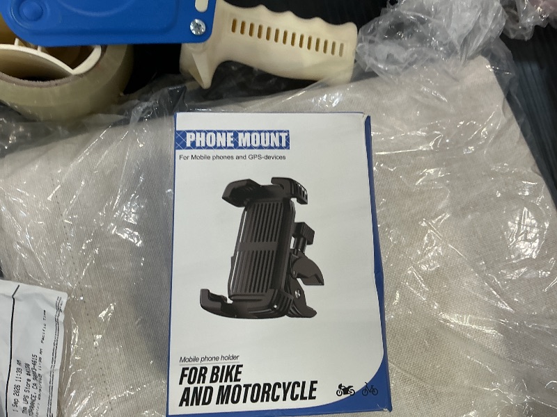 Photo 1 of BOWXUR Motorcycle Phone Mount, 360° Adjustable, Shockproof