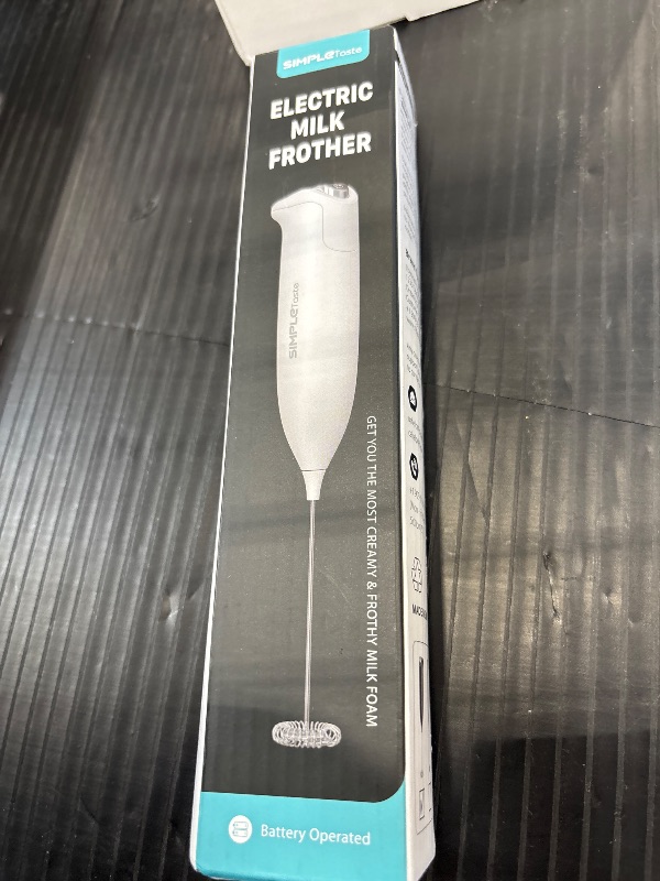 Photo 1 of SIMPLETASTE Milk Frother Handheld Electric Foam Maker