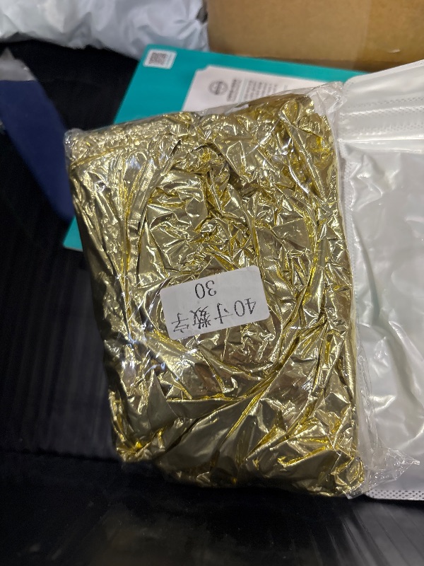 Photo 1 of Lingqiang Champagne Gold Number 30 Balloons, 40 Inch Foil
