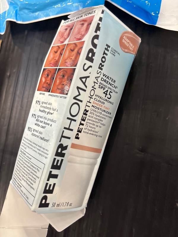 Photo 1 of Peter Thomas Roth | Water Drench Hyaluronic Cloud Sheer Tint Moisturizer Broad Spectrum SPF 45, Hydrating Tinted SPF Moisturizer, Adaptable Sheer Tint, For All Skin Tones and Types