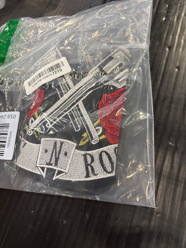 Photo 1 of Sunbe Guns Roses Iron on Patch 21X36cm Embroidered Applique