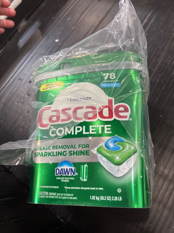 Photo 1 of Cascade Complete Dishwasher Pods - Fresh Scent ActionPacs, Dishwasher Detergent, Dishwasher Soap, Detergent Pods, 78 Count