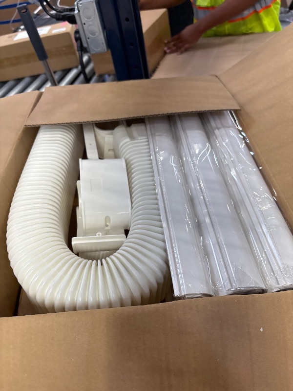 Photo 1 of 4" 9 ft Mini Split Line Set Cover, Decorative PVC Tubing Kit for Heat Pumps
