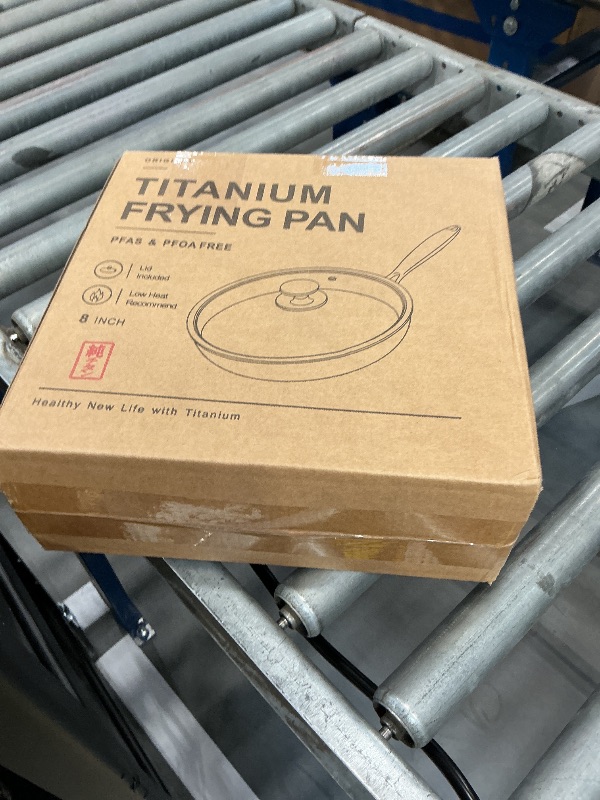 Photo 1 of 8" Titanium Pans for Cooking | Food-Grade Pure Titanium Frying Pan Pro