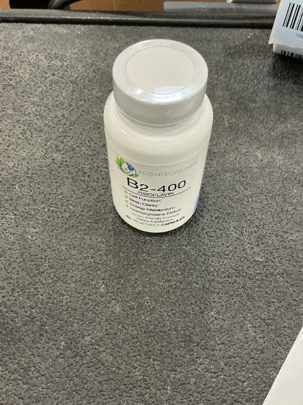 Photo 1 of EcoIntegratives B2-400 Riboflavin 400mg Supplement, 60 Veggie Capsules